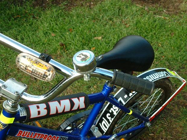 The back of Peri's bike